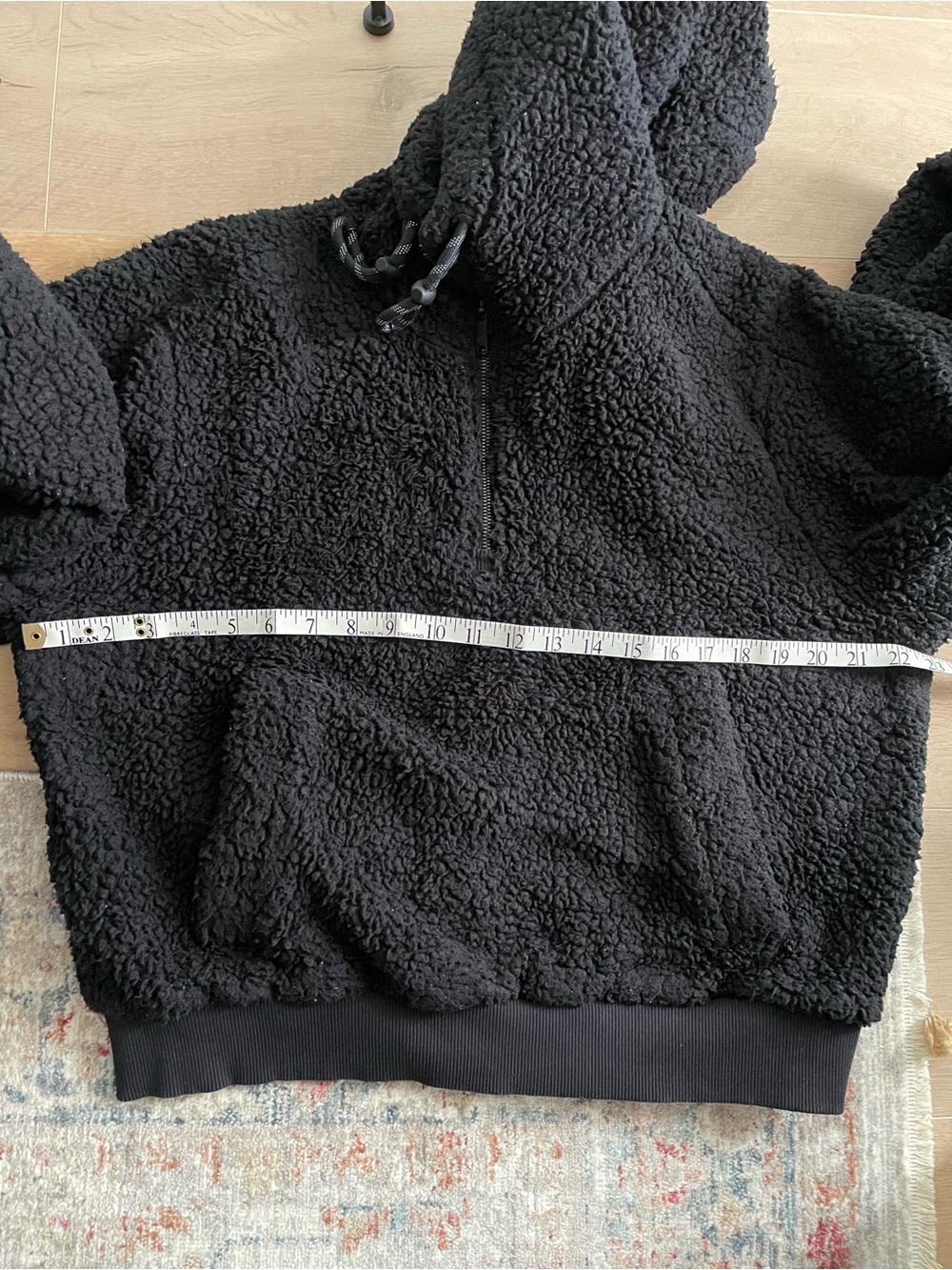 LULULEMON Oh So Sherpa Black Half Zip Hoodie - Picture 14 of 15